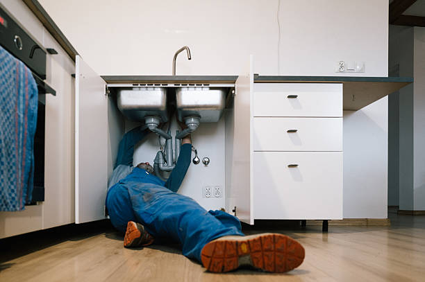 Professional Drain Cleaning technician working in West Springfield, VA